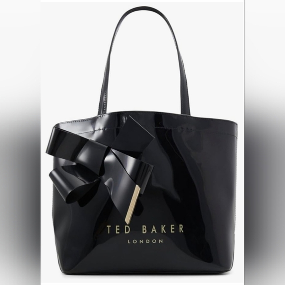 Ted Baker Handbags - Ted Baker Black Elegant Bow Tote, New With Tag.